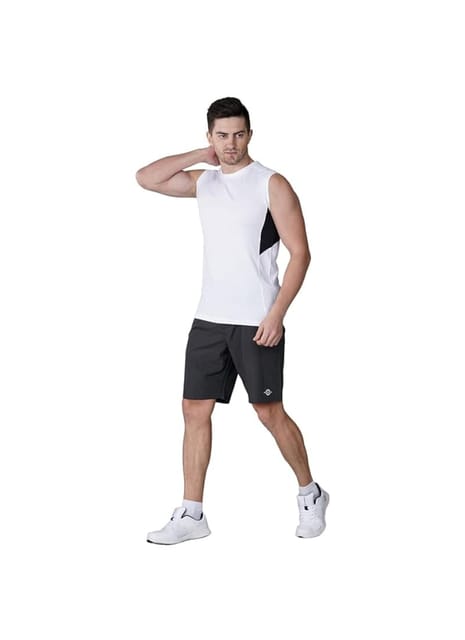 Nivia Urban Peach Shorts for Men | Shorts for Gym, Sports, Running Grey/Royal Blue