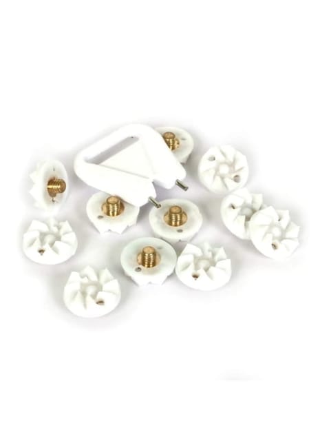KD Soft Spikes Replacement for Cricket Spike Shoes, Hockey, Golf & Other Sports, Metal Threading Screw Size ¼ Inch (11 Count + 1 Spanner)