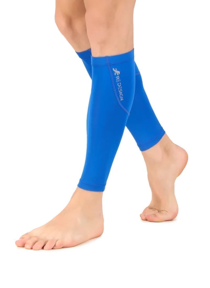Nylon Compression Calf Sleeves (Royal Blue)