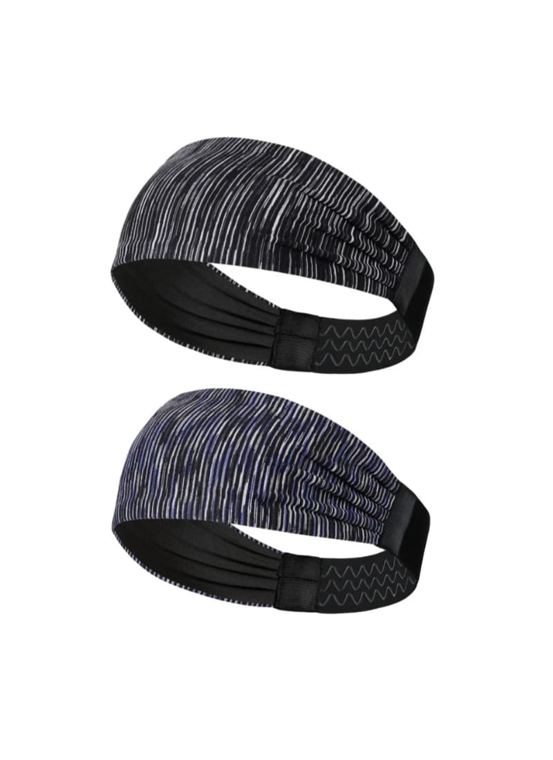 Sports Headband For Men and Women pack of two (Night Sky/Twilight)