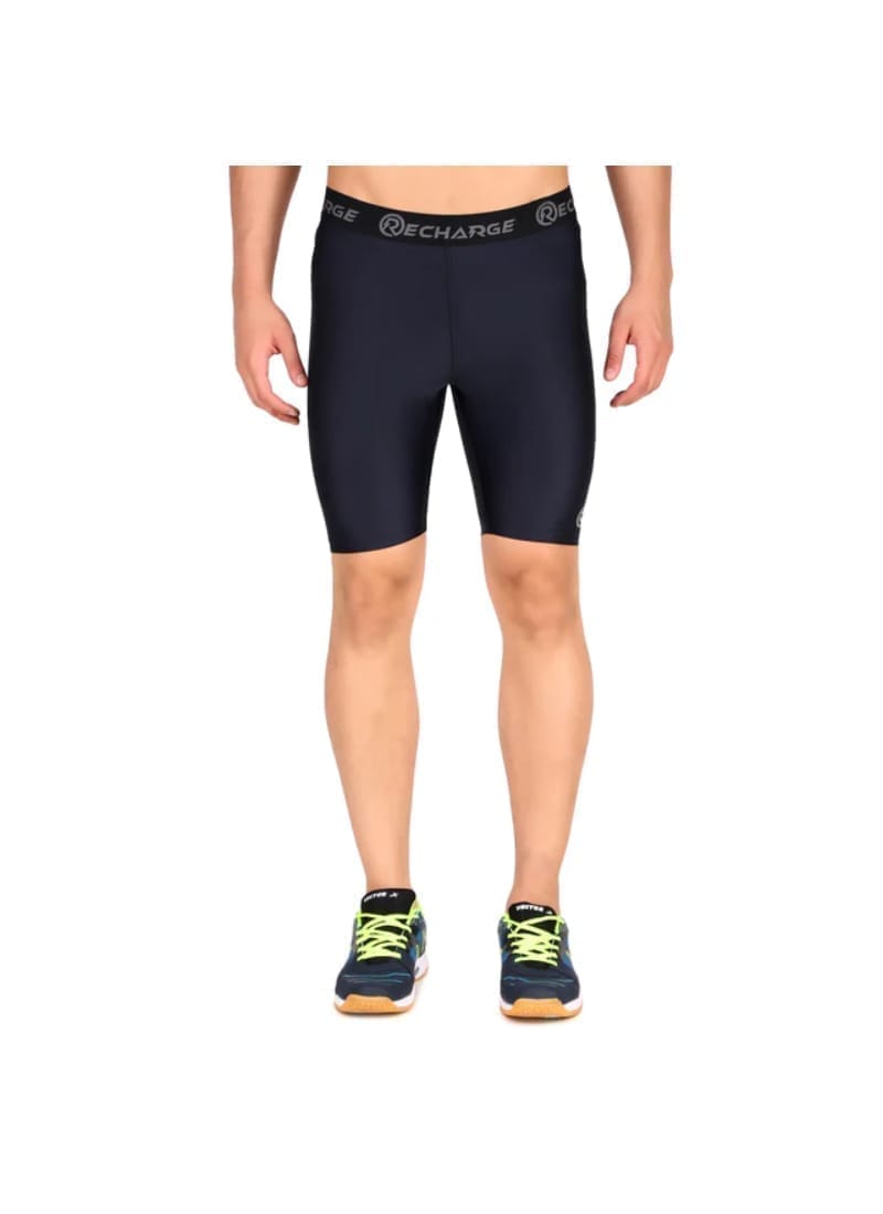 Recharge Polyester Compression Shorts (Navy)
