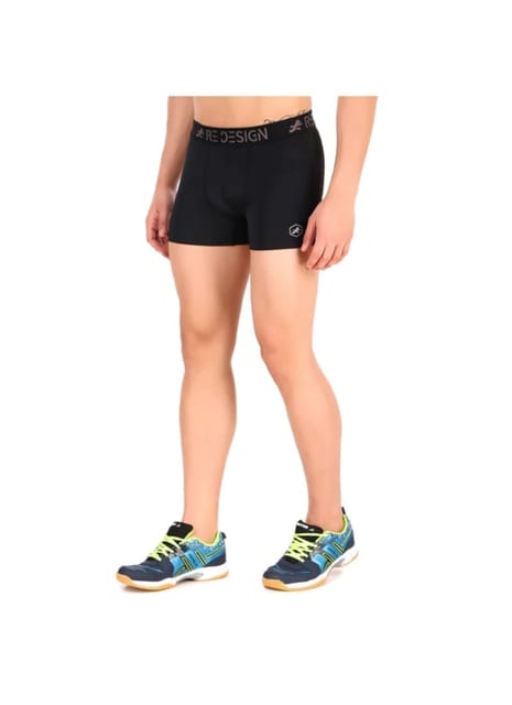 Men's Nylon Compression Trunks (Black)