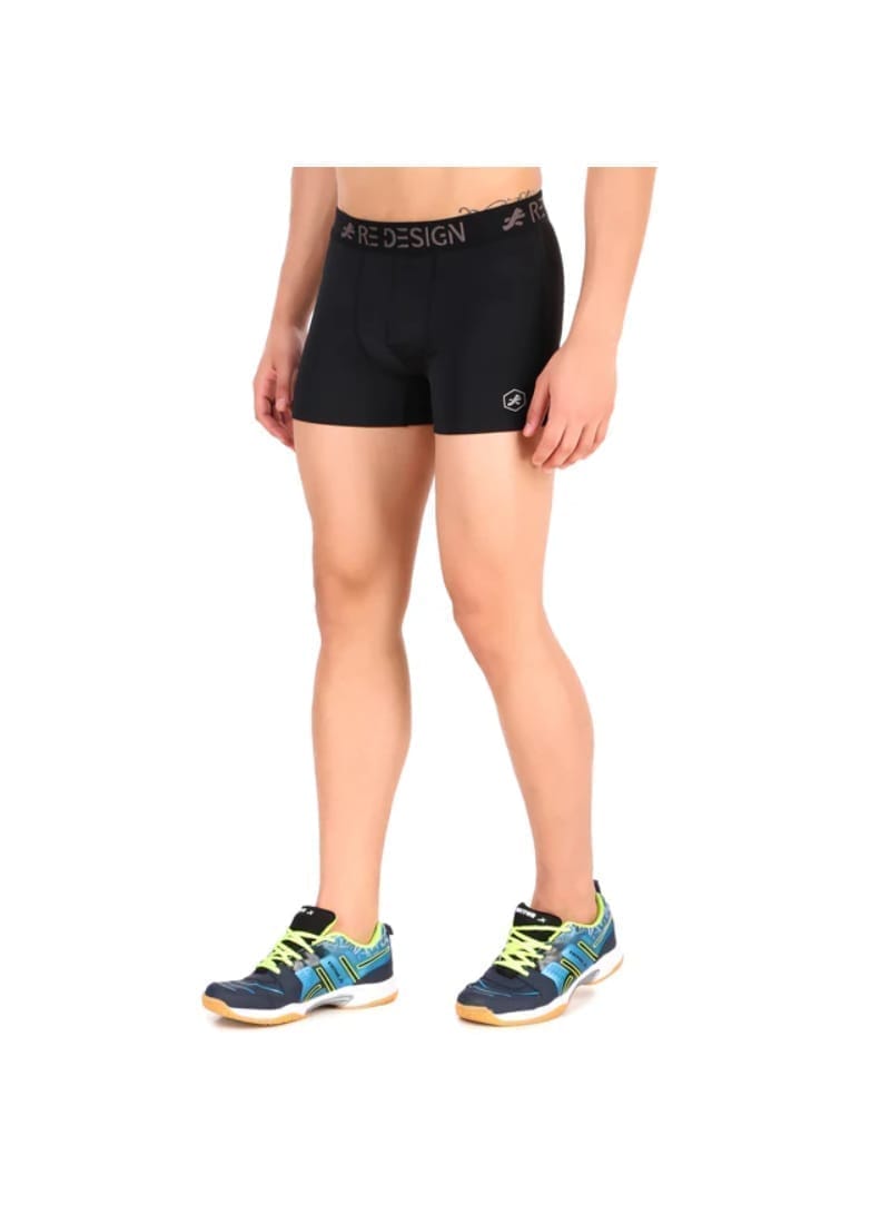 Men's Nylon Compression Trunks (Black)