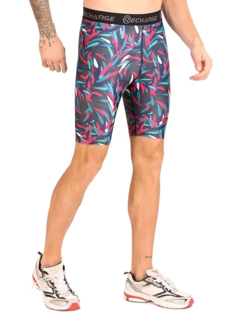 Men's Polyester Compression Shorts (Picasso)
