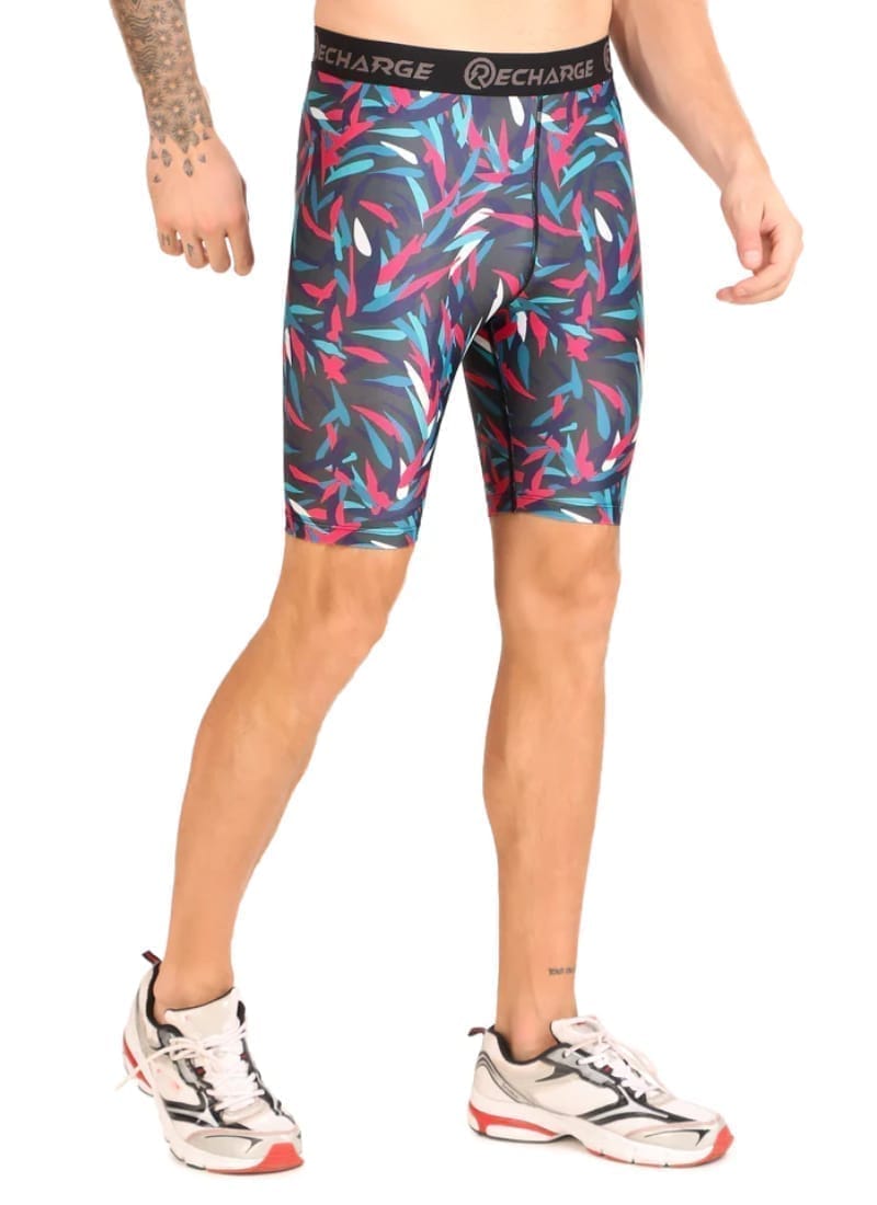 Men's Polyester Compression Shorts (Picasso)