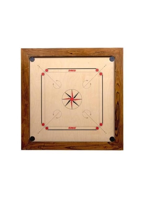 Synco Carrom Board Premia Limited Edition Signatured 20mm Full Size Carrom Board