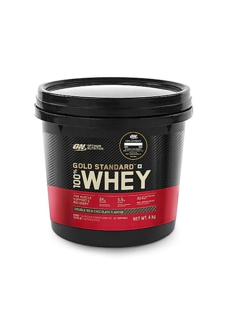 Optimum Nutrition (ON) Gold Standard 100% Whey Protein Powder - 4 kg (Double Rich Chocolate)