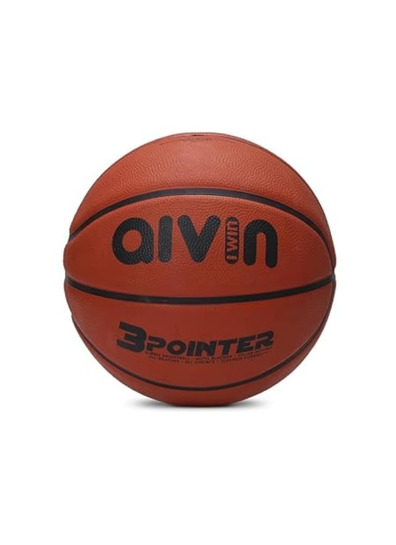 AIVIN 3 Pointer Basketball 8 Panel  (Size 7, Red)