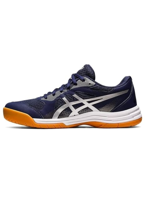 ASICS UPCOURT 5 BADMINTON SHOES, PEACOAT/SILVER