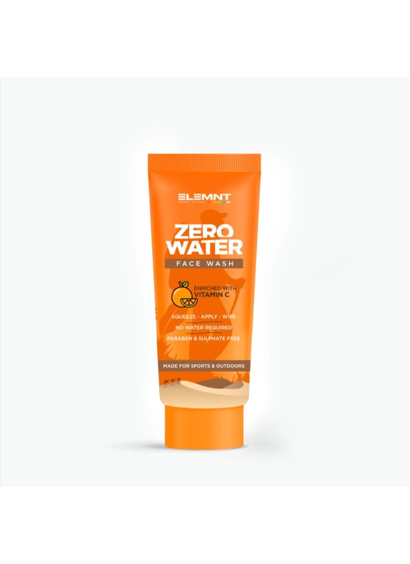 Elemnt Sports Science Zero Water Face Wash For Sports - Waterless Facewash - 50gm