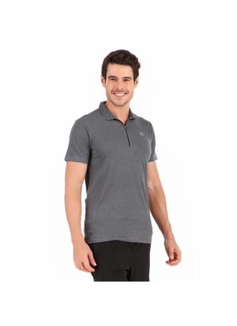 Performance Polo Collar Tshirt For Men (Anchor Grey)