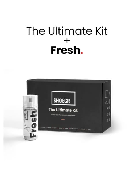 SHOEGR Ultimate Shoe Cleaning Kit + Fresh - Shoe Deodrizer