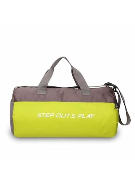 Nivia Polyester Beast-3, Unisex Gym Bags, Shoulder Bag for Men & Women, Carry Gym Accessories, Fitness Bag, Sports & Travel Bag, Sports Kit (Olive Grey)