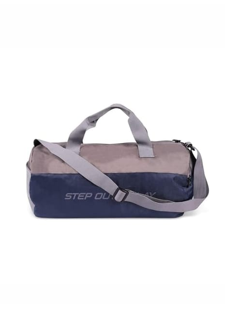 Nivia Polyester Beast-3, Unisex Gym Bags, Shoulder Bag for Men & Women, Carry Gym Accessories, Fitness Bag, Sports & Travel Bag, Sports Kit (Navy Grey)
