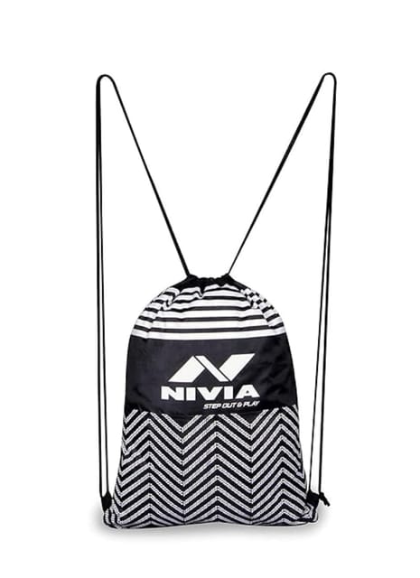 Nivia Ultra String Bag/For Men & Women ( Black )