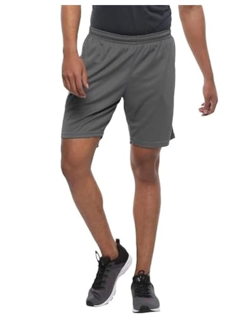 Nivia Polyester Soccer Shorts for Mens, Quick Dry, Lightweight( Grey/Medium )