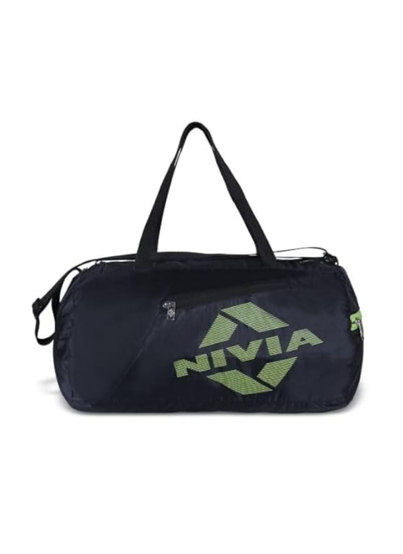 NIVIA Deflate Bag 2.0 Polyester Unisex Gym Bags/Sports &Travel Bag/Gym kit Bag/Black Green