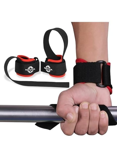 Nivia 11044 Weight Lifting Wrist Support, Free Size (Black)