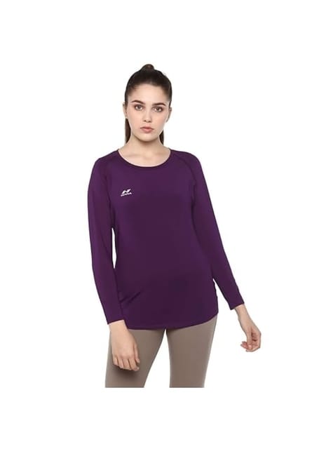 Nivia Women's HYDRA-10 Full Sleeve T-Shirt (Peacock, L)