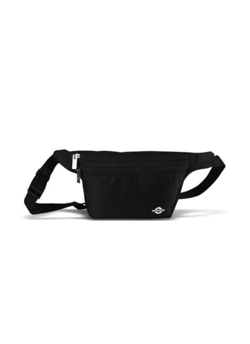 Nivia Fanny Bag | Waist Bag | Cycling & Running Bag | Lightweight | Zip Closure (Black)