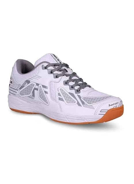 Nivia Appeal 3.0 Badminton Shoes ( White/Grey )