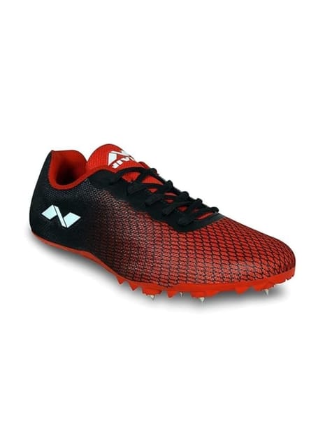 NIVIA Stride 3.0 Athletic Spikes Track & Field Shoes for Men | Sprint Spikes | Outdoor Running Shoes | Track and Field Shoes ( RED )