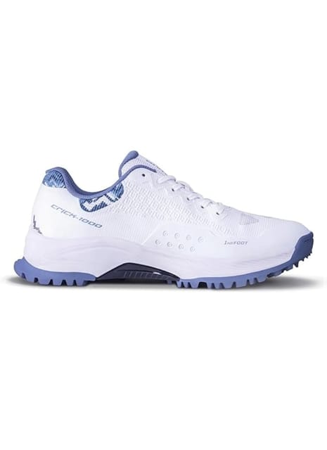 Nivia Crick-1000 2.0 Cricket Shoes for Men ( White/Flint Stone )