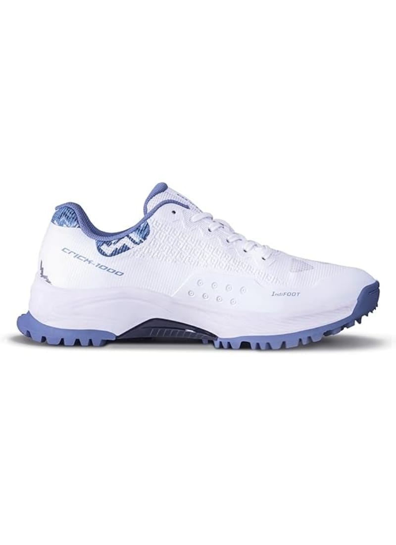 Nivia Crick-1000 2.0 Cricket Shoes for Men ( White/Flint Stone )