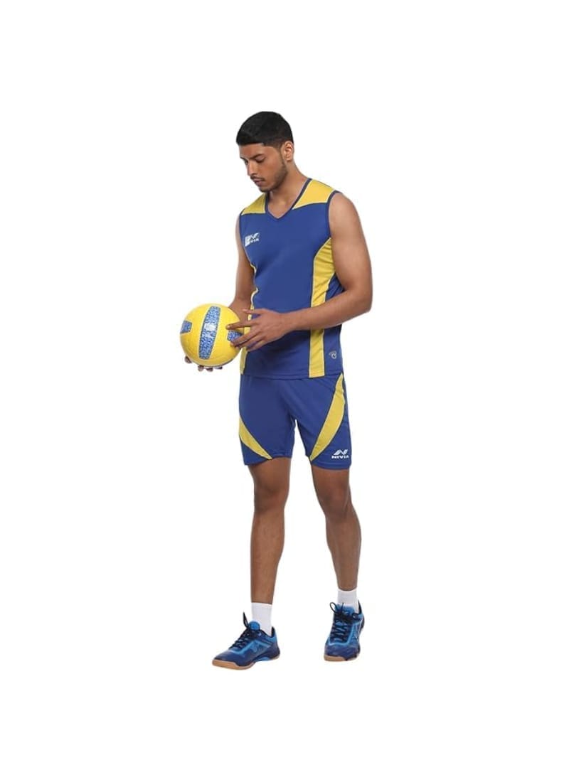 Nivia Men's Solid Regular Fit Volleyball Jersey Sa Green/White (XL)