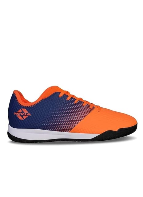 Nivia Ashtang Futsal Football Shoes for Mens ( Orange )