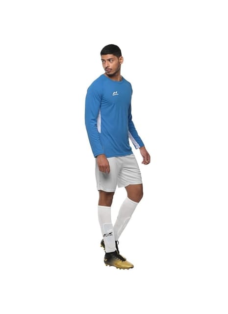 Nivia Encounter Football Jersey Set Full Sleeves for Men Indigo Blue
