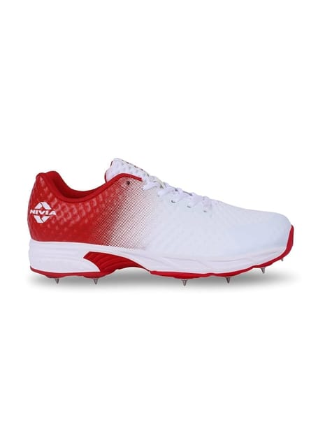 Nivia Crick-1000 Cricket Shoes for Men| Mesh & TPU Upper| Cushioned Molded PU Insole| Durable Phylon & Rubber Outsole with Metal Spikes| High-Performance Bowling Cricket Shoes| Sports Shoes