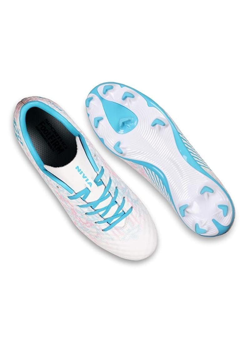 Nivia Oslar 3.0 Football Stud Shoes for Mens| Rubber Studs with Spacer Mesh with Film Upper | Die Cut Lightweight Insole |Ideal for Hard Surfaces Artificial Turf Surfaces