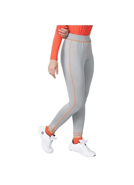 Nivia NEO-8 Women Micro Knitted Slim Fit Trackpant (Light Grey)
