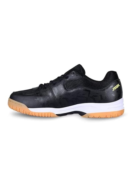 Nivia Zeal 3.0 Tennis Shoes for Men | Designed for Court Excellence | Ideal Footwear for Tennis, Pickleball, Padel and Court Sports | Tennis Shoes for Men | Court Shoes | (Black & Moon Light Blue) |