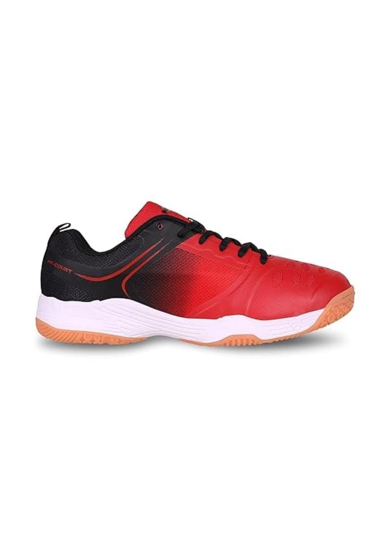 Nivia HY-Court Badminton Shoe / Red/Black