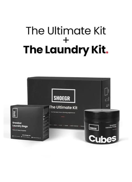 SHOEGR Ultimate Shoe Cleaning Kit + Shoe Laundry Kit