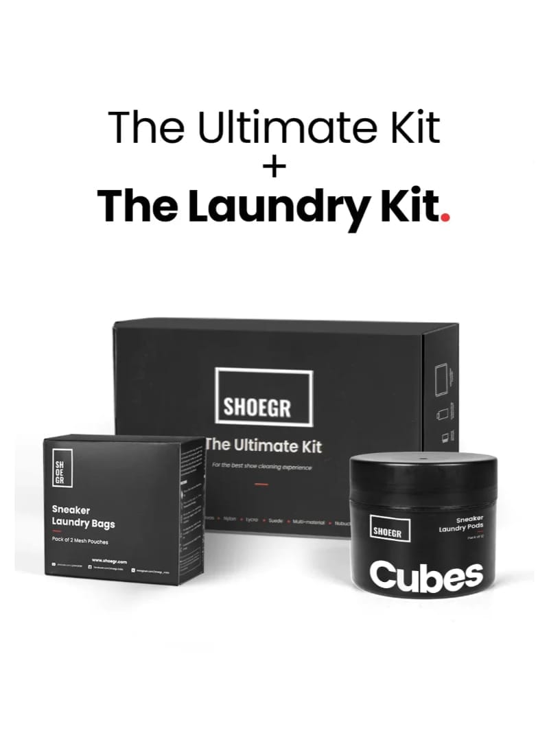 SHOEGR Ultimate Shoe Cleaning Kit + Shoe Laundry Kit