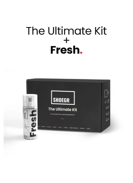 SHOEGR Ultimate Shoe Cleaning Kit + Fresh - Shoe Deodrizer