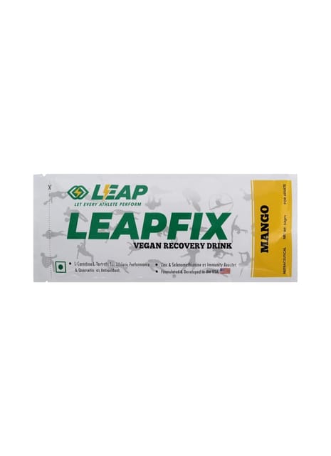 Leapfix Vegan Recovery Drink Mango Pack of 5-10-15