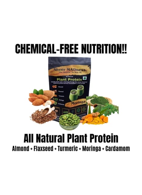 Sheer Madness Plant Protein Moringa 100% Natural 250 gm