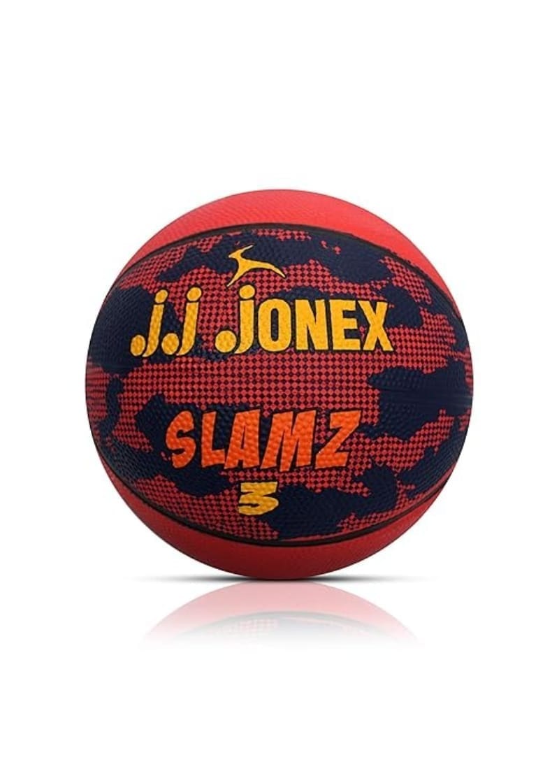 JJ Jonex SLAMS Basketball Size 3, Multicolor