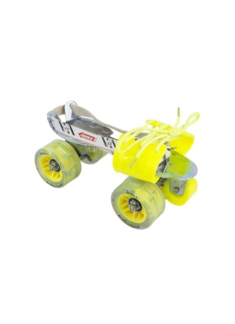JJ JONEX Professional with Brake Adjustable Quad Roller Skates Suitable for Age Group 6-15 Years (MYC)
