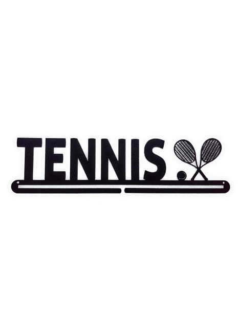 RUNWYND Tennis Medal Hanger - Black (56 cm x 13 cm)