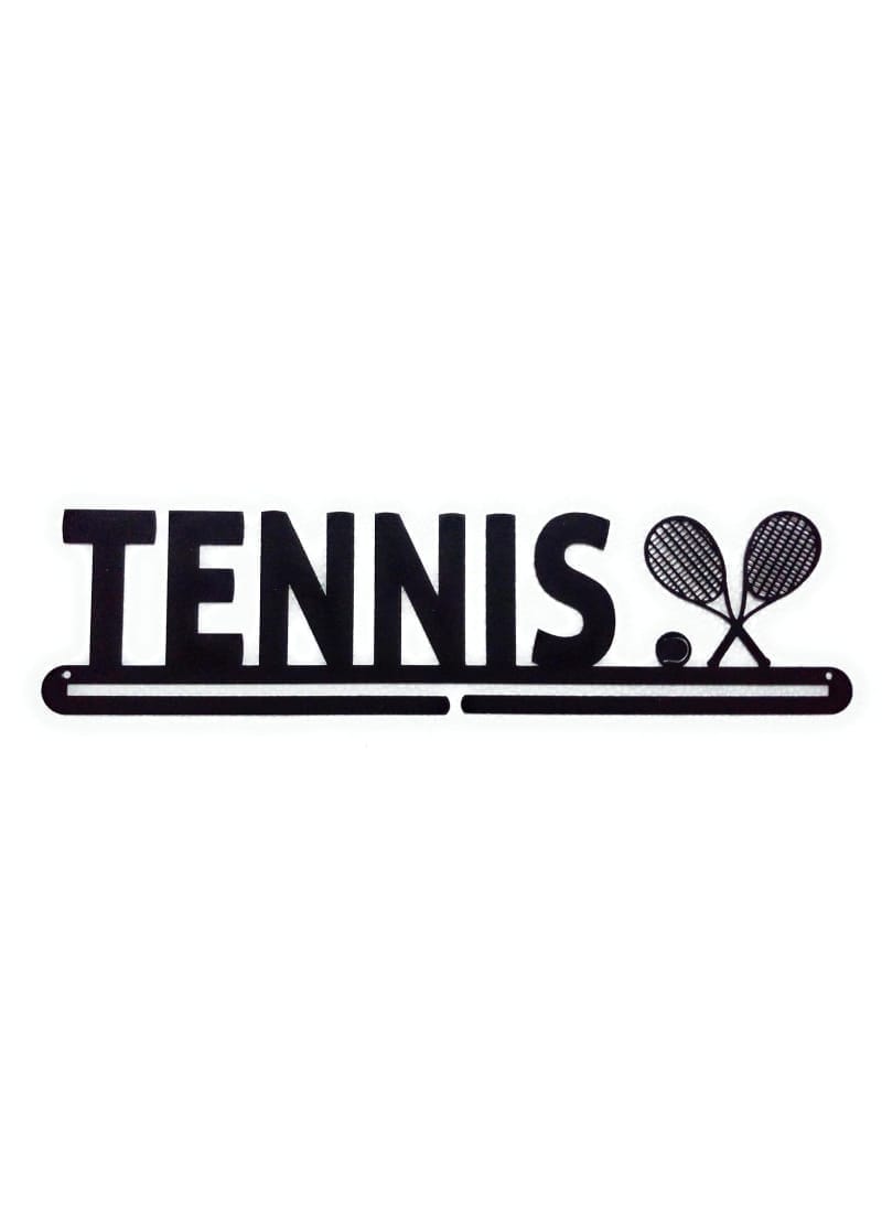 RUNWYND Tennis Medal Hanger - Black (56 cm x 13 cm)