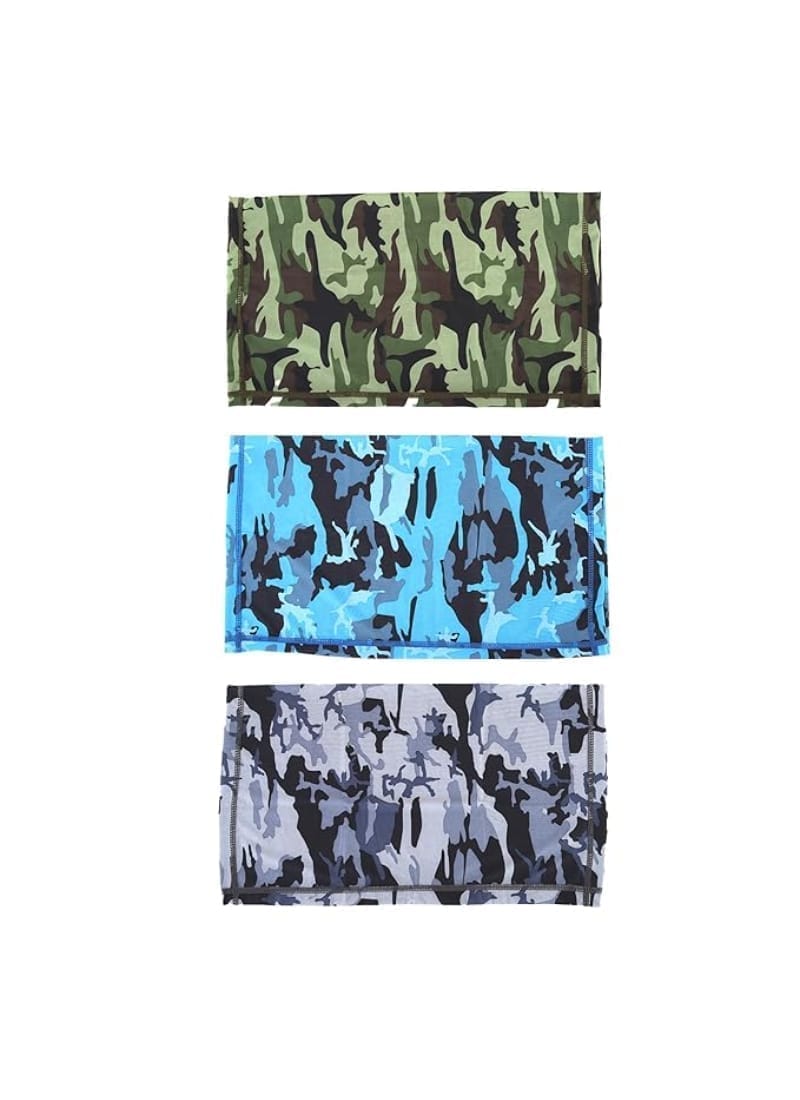 PLAYFITZ Bahamas Premium Bandana for Dust & Sun Protection (Pack of 3)
