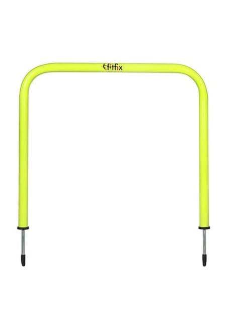 Fitfix® Sports Agility Training Passing Arcs for Soccer Speed Training Set of 5 (Size 12" x 15", Fluorescent Green) (Square)