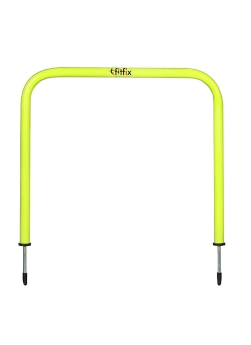 Fitfix® Sports Agility Training Passing Arcs for Soccer Speed Training Set of 5 (Size 12" x 15", Fluorescent Green) (Square)