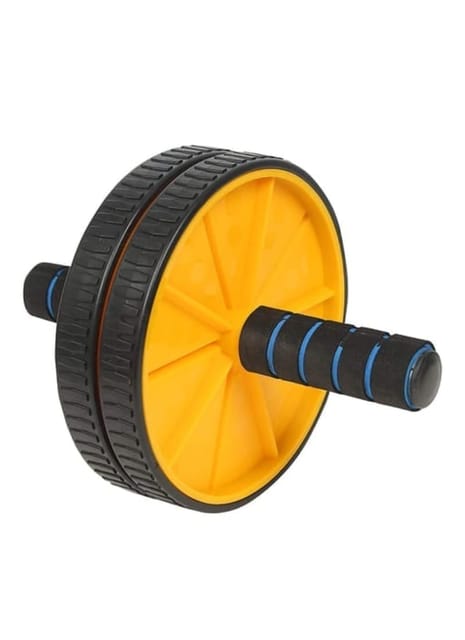 Fitfix® Abb Roller for Abdominal Fitness Trainer and Stomach Exercise Machine|Workout System|Abdomen Muscle Training (Plastic Wheel Abb Roller)