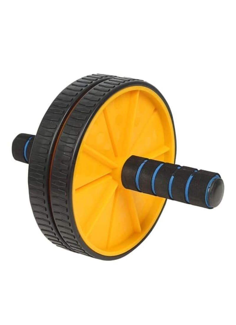 Fitfix® Abb Roller for Abdominal Fitness Trainer and Stomach Exercise Machine|Workout System|Abdomen Muscle Training (Plastic Wheel Abb Roller)